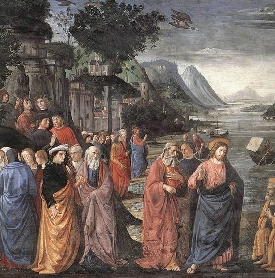 GHIRLANDAIO, Domenico Calling of the First Apostles